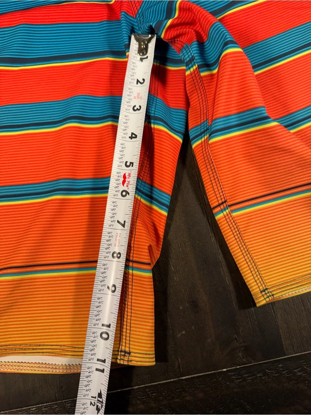 Billabong Blue, Orange & Yellow Striped Men’s Boardshorts